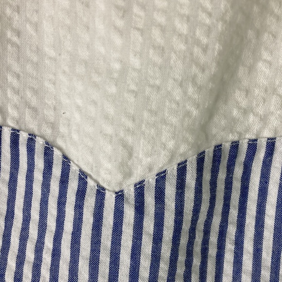 Duffield lane nautical seersucker summer dress size small - Picture 8 of 12